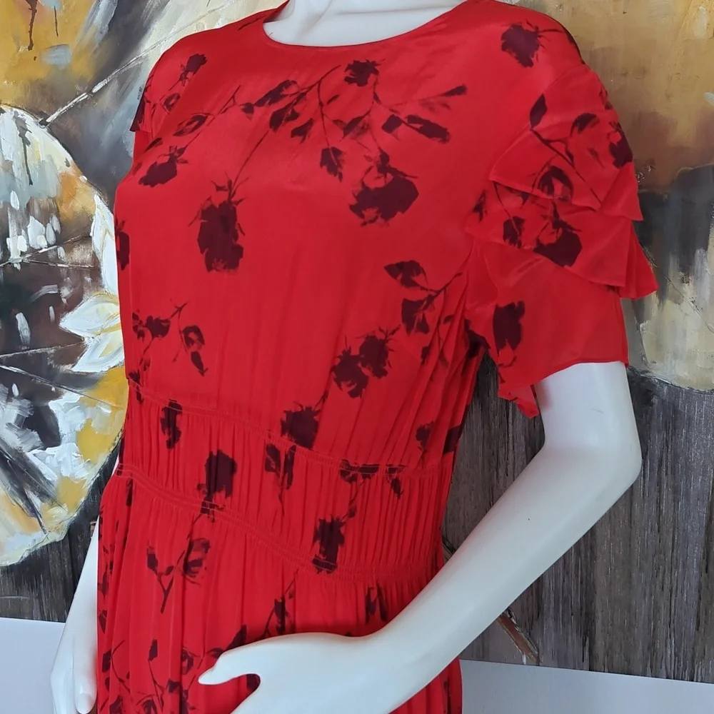 NWT $534‎ Preen by Thornton Bregazzi floral dress . M